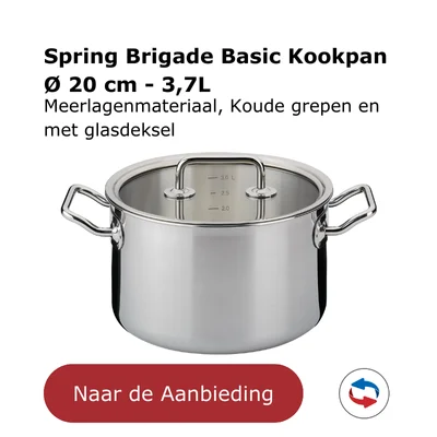 Spring Brigade Basic Kookpan Ø 20 cm - 3,7L